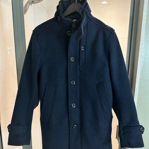 G-Star Raw Mens Garber Wool Trench - XS Navy Blue
